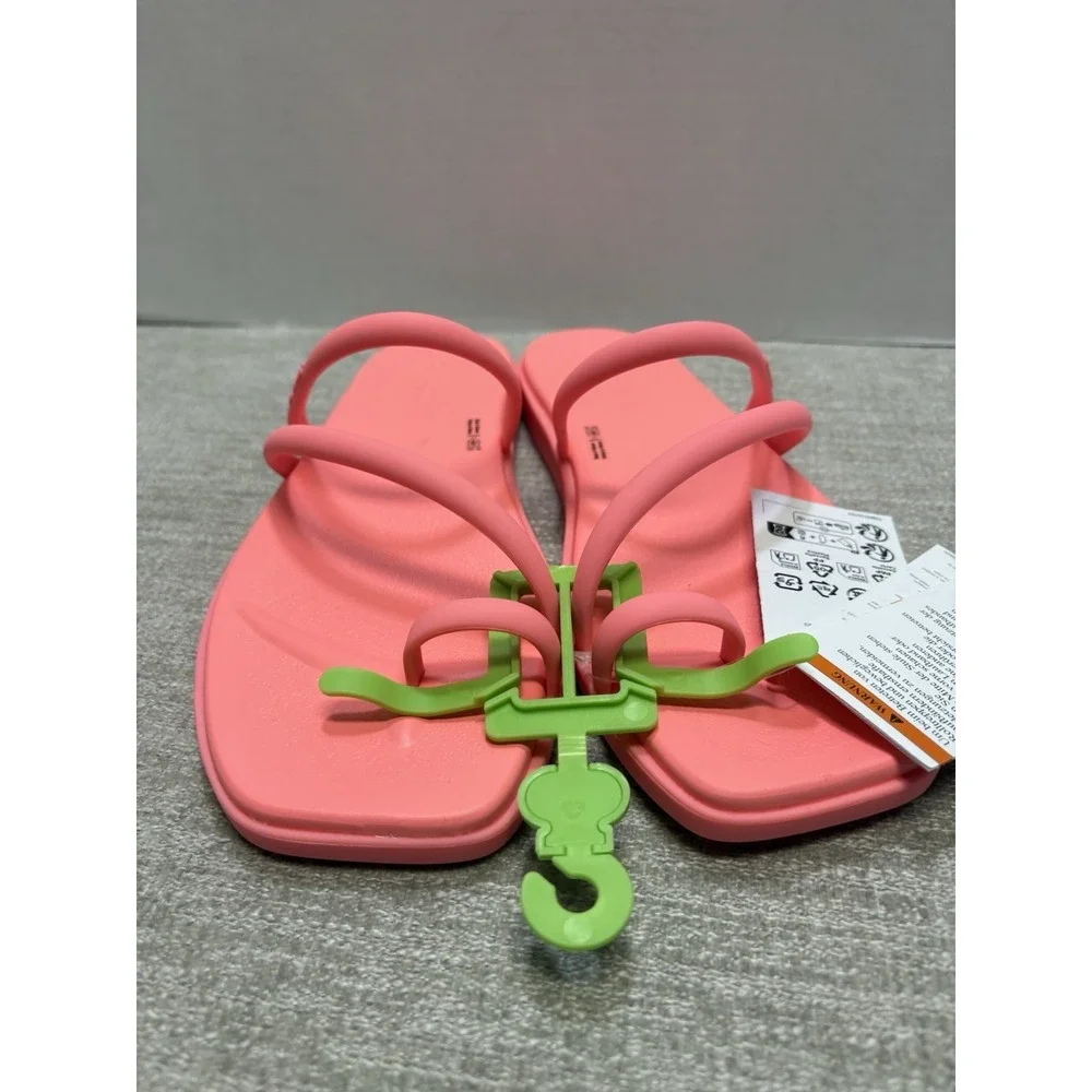 NEW Crocs Miami Toe Loop Sandals Guava Pink Women's Size 9 209862-6UI
